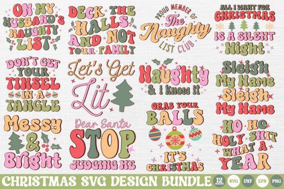 Download Funny Christmas Quotes SVG Bundle - Christmas quote Collection