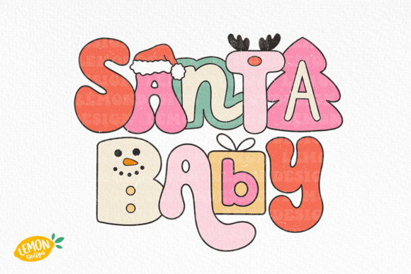 Download Retro Christmas Quote Santa Baby SVG - Christmas quote Collection