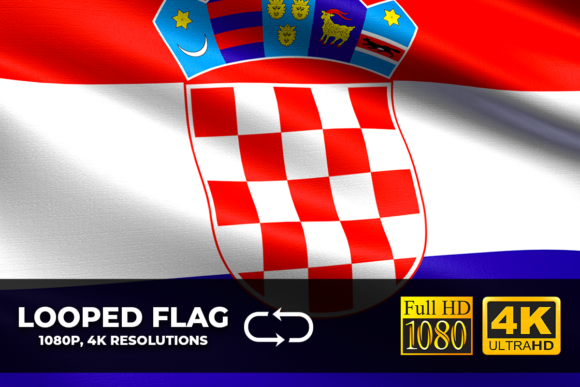 Download Croatia Looping Flag 4K Resolution - Premium Resources