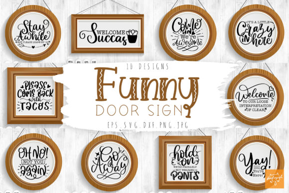 Download Funny Door Sign SVG Bundle Farmhouse SVG - Farmhouse svg Collection