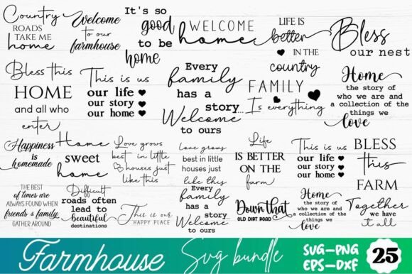 Download Farmhouse SVG Bundle, Farmhouse Sign SVG - Farmhouse svg Collection