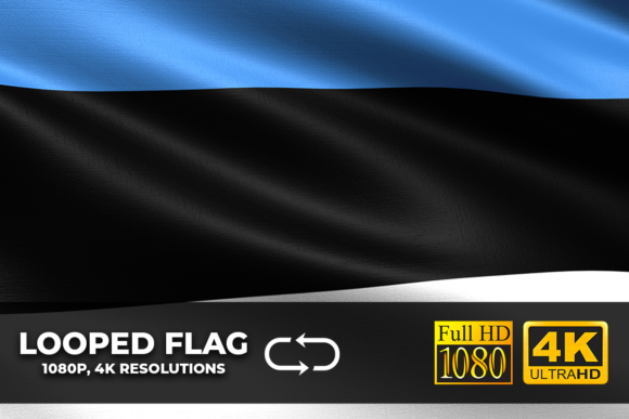 Download Estonia Looping Flag 4K Resolution - Premium Resources